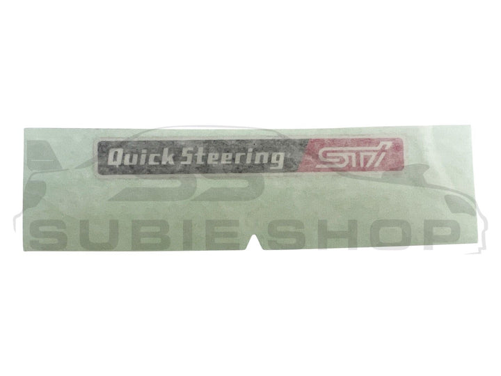 NEW OEM Genuine Subaru Impreza WRX GC8 BRZ 86 GD Steer STI Rear Decal Sticker JDM