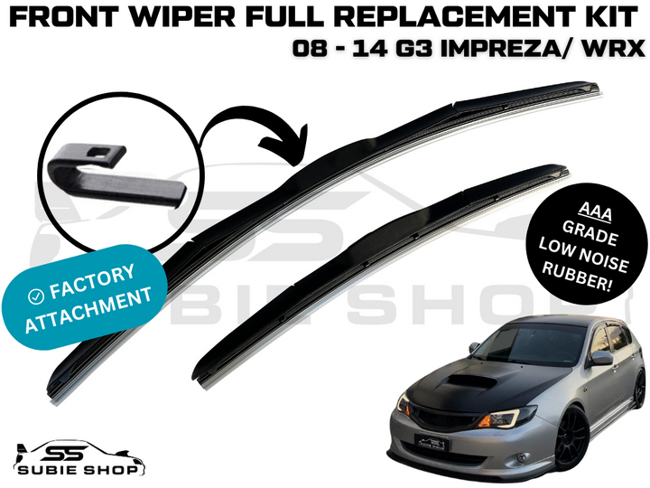 Front Windscreen Wiper Arm Kit 24" + 16" Window For 08 - 14 Subaru Impreza / WRX