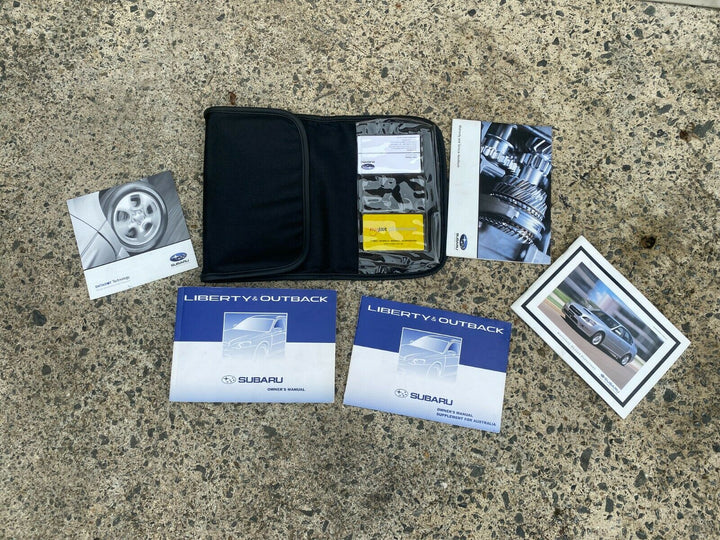 Subaru Outback Liberty GT GEN 4 2003 2009 Log Book Wallet Accessories Brochures