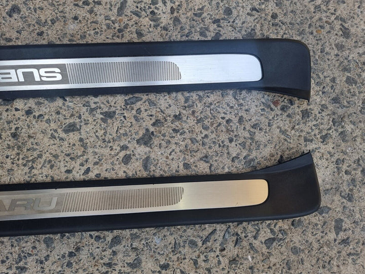 Subaru Liberty Outback 03 - 06 Gen 4 Door Foot Metal Scuff Panel Trim Set of 2