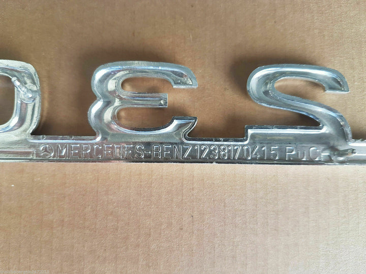 1965 Vintage Genuine Mercedes Merc Benz Badge Emblem OEM W110 230 Metal Chrome