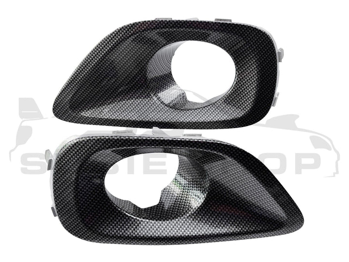 Subaru Liberty Carbon Fiber Wrap 03 - 06 Fog Light Surround Covers Trim Set L R