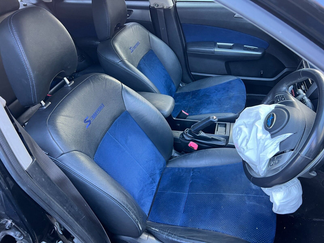 Subaru Forester 08-12 SH S Edition Blue Leather Interior Seats Front Rear Driver