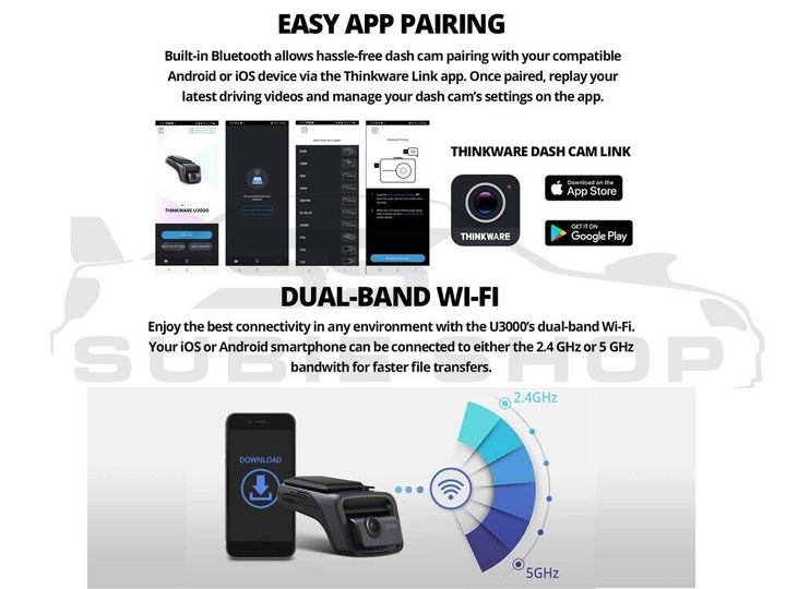 THINKWARE 4K HD Radar Dual Dash Cam Kit 4G & WIFI Connected - 64GB U3000 Parking