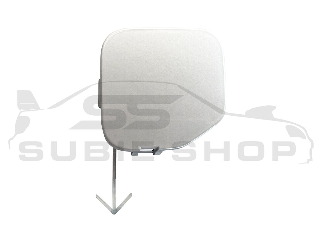 GENUINE Subaru Forester 08 - 12 SH XT Rear Bumper Bar Tow Hook Cover White 37J