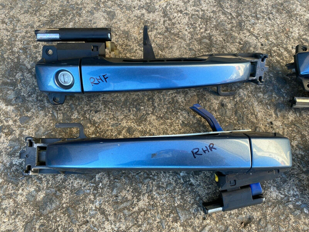 Subaru Impreza RS GH G3 08 - 11 Exterior Door Handles Full Set Blue 64Z Genuine