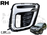 Front Bumper Bar Chrome Fog Light Cover For 18 - 21 Subaru Forester SK Right RH