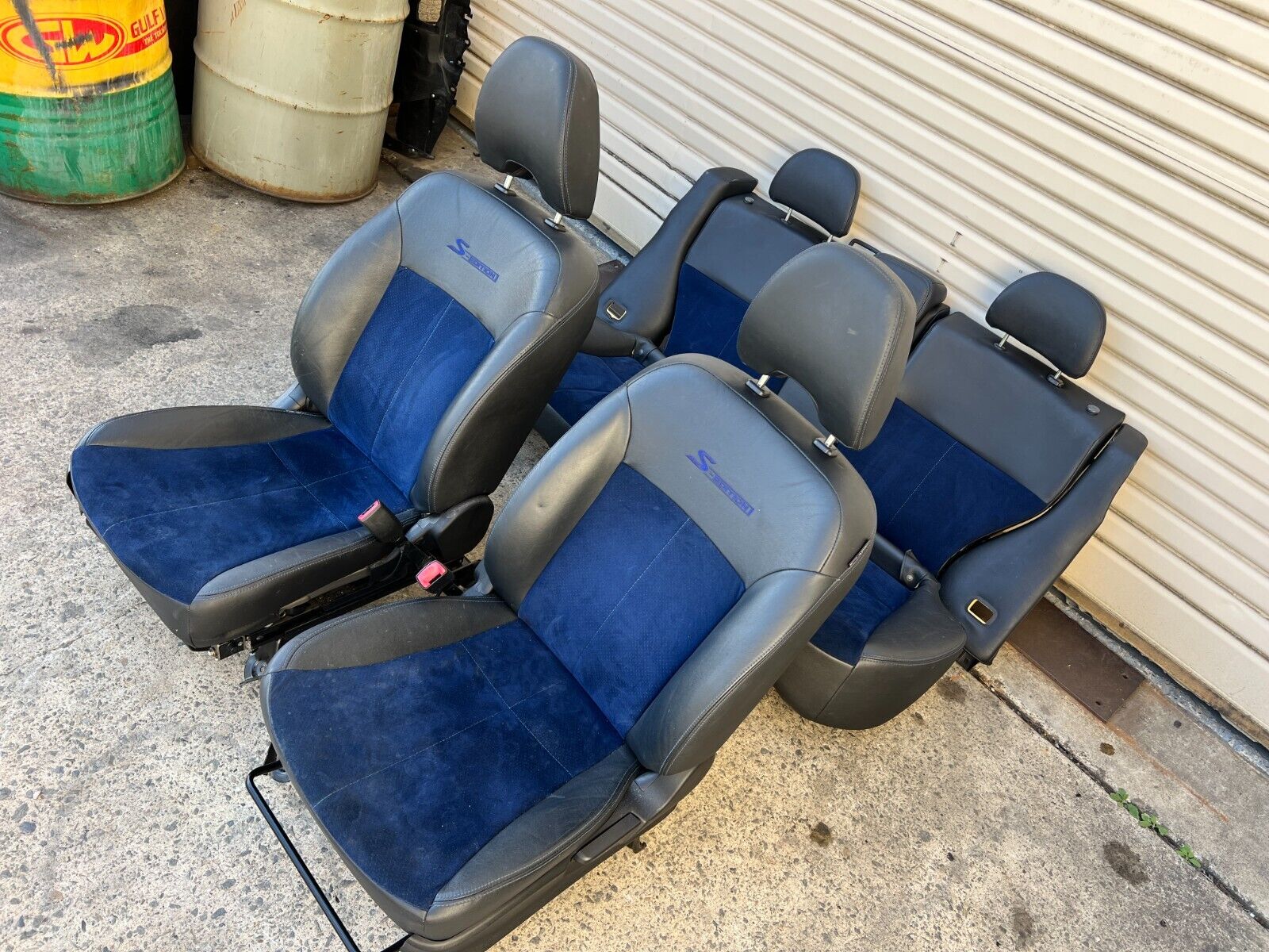 Subaru Forester 08-12 SH S Edition Blue Leather Interior Seats Front R –  Subie Shop