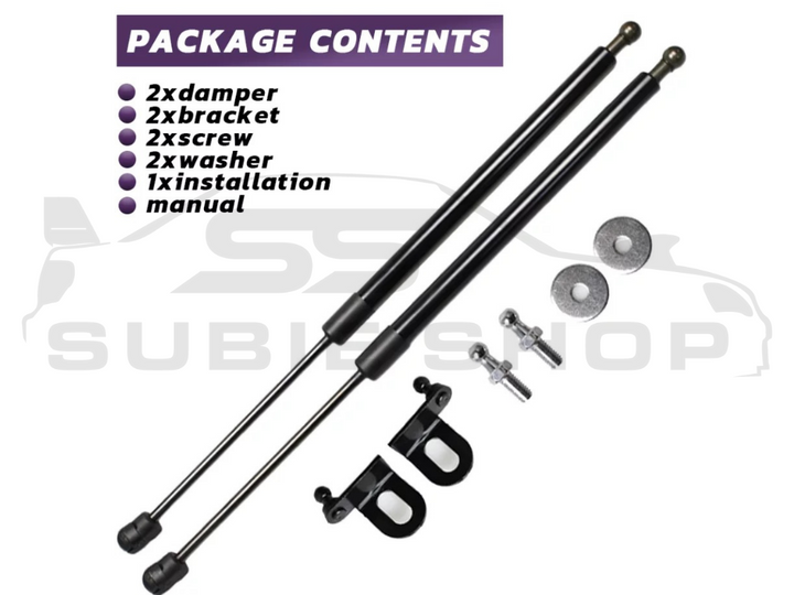 Carbon Fiber Bonnet Hood Lift Gas Struts For 00 - 07 GD Subaru Impreza WRX STi