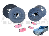 RDA Performance Brake Rotors & Pads Upgrade Kit 02 - 07 Subaru Forester SG XT