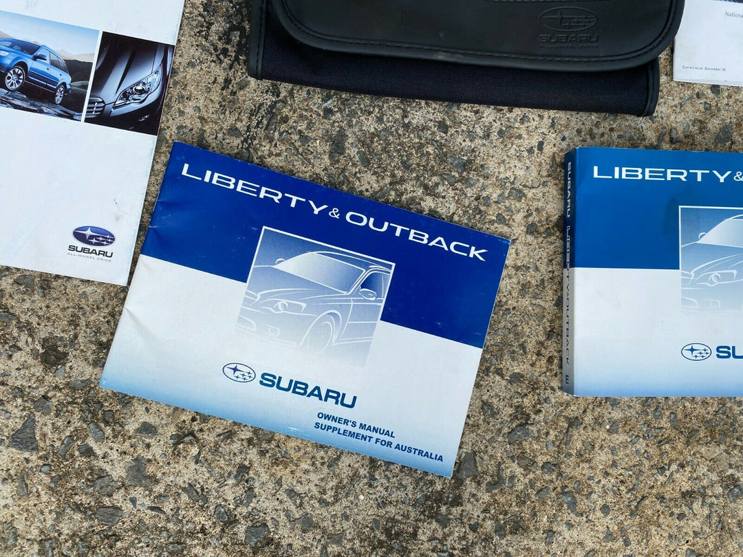 Subaru Outback Liberty GT GEN 4 2003 2009 Log Book Wallet Accessories Brochures