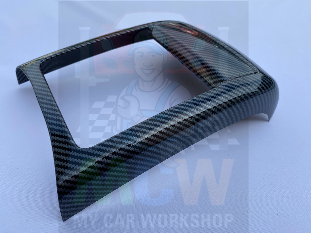 Carbon Fiber Center Console Rear Cup Tray Styling Trim For 15-19 Subaru WRX STi