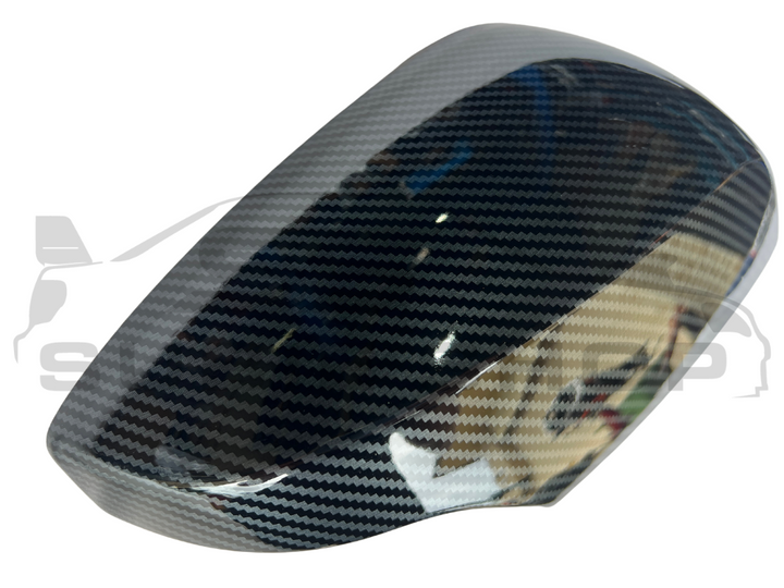 Carbon Fiber Side Mirror Covers Overlays For 15-21 Subaru WRX STi / 15-19 Levorg