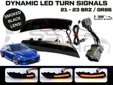 Smoked Black Sequential Side Bumper LED Indicators For 22 + Subaru BRZ Toyota 86