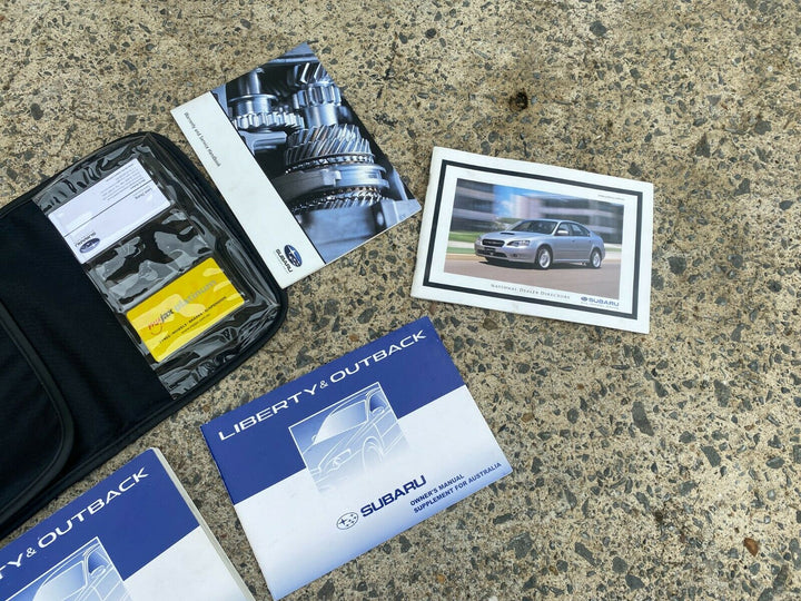 Subaru Outback Liberty GT GEN 4 2003 2009 Log Book Wallet Accessories Brochures