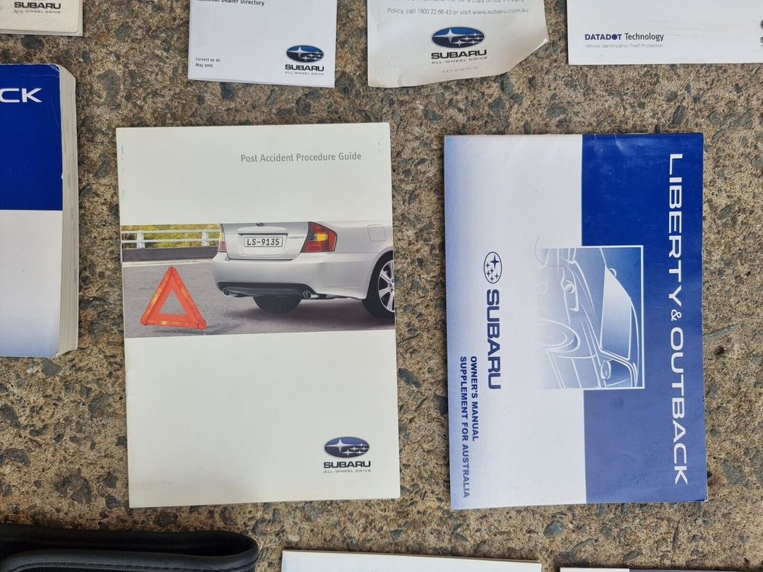 Subaru Liberty GT Turbo GEN 4 03 -06 History Log Book Wallet Brochures