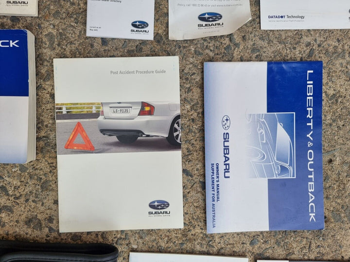 Subaru Liberty GT Turbo GEN 4 03 -06 History Log Book Wallet Brochures