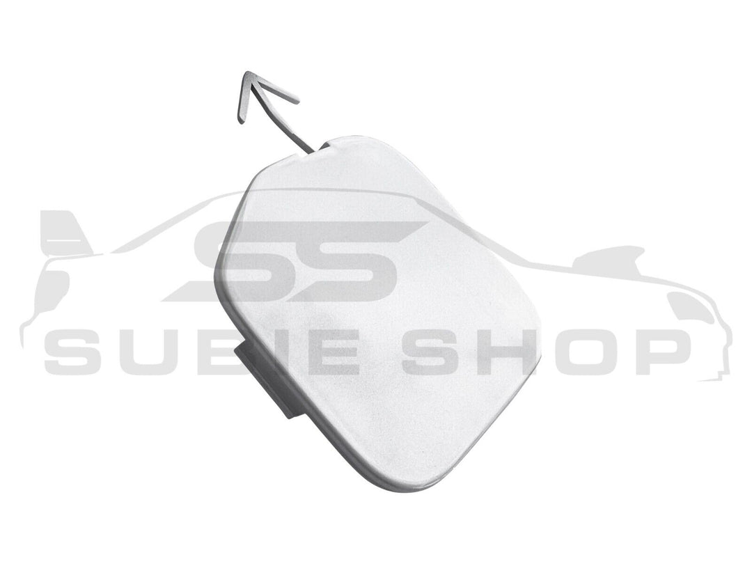 GENUINE Subaru Forester 08 - 12 SH XT Rear Bumper Bar Tow Hook Cover White 37J