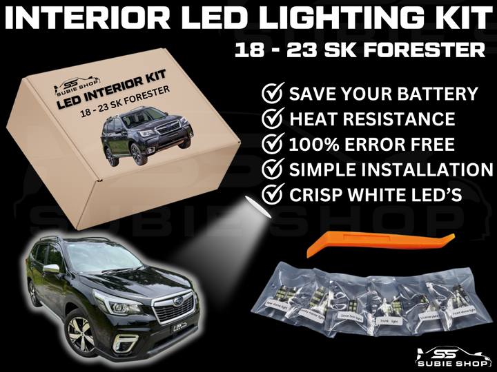 LED Interior Crisp White Light Bulb Lamp Kit For 18 - 23 SK Subaru Forester