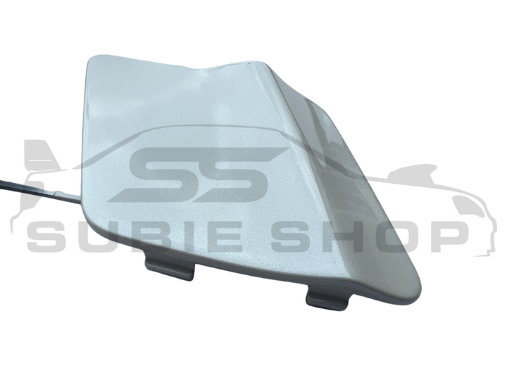 GENUINE Subaru Impreza 11-14 G3 WRX Rear Bumper Bar Tow Hook Cap Cover White 37J