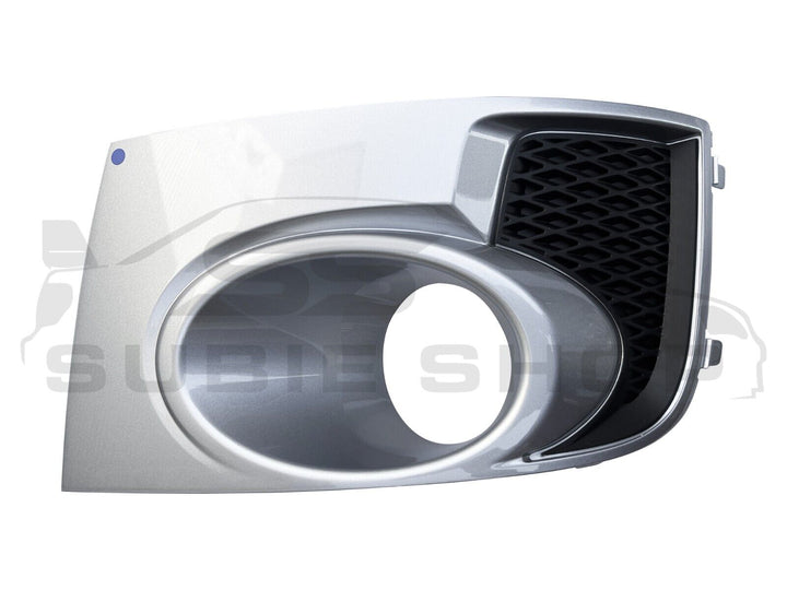 Genuine 11-12 Subaru Impreza WRX STi Fog Light Bezel Cover Surround Silver G1U L