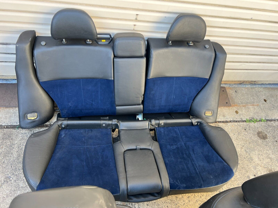 Subaru Forester 08-12 SH S Edition Blue Leather Interior Seats Front Rear Driver