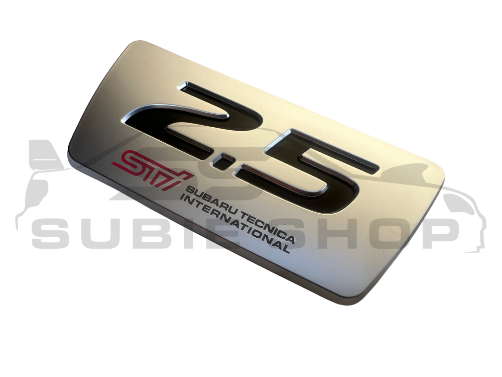 Genuine JDM Subaru Forester SG XT STi 05 - 07 Engine Badge Logo Emblem 2.5 EJ255