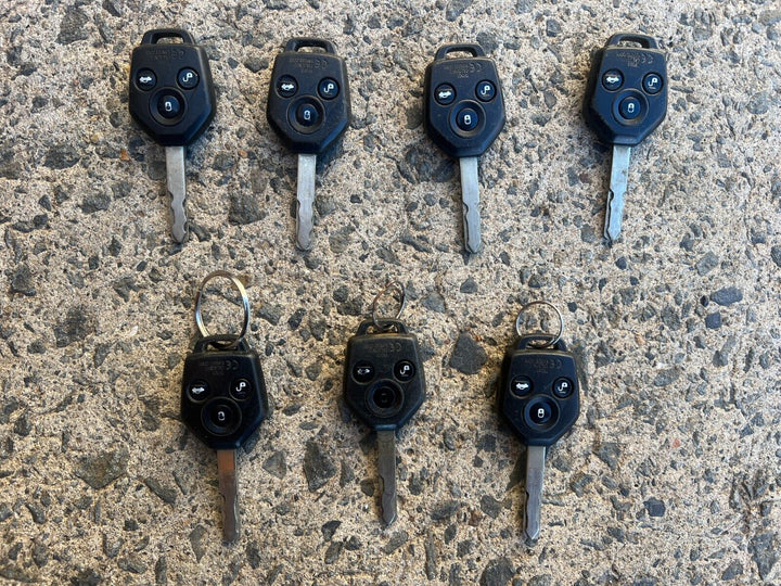 7 x Genuine Subaru Forester Liberty 08 - 15 Factory Button Keys Fob Immobiliser