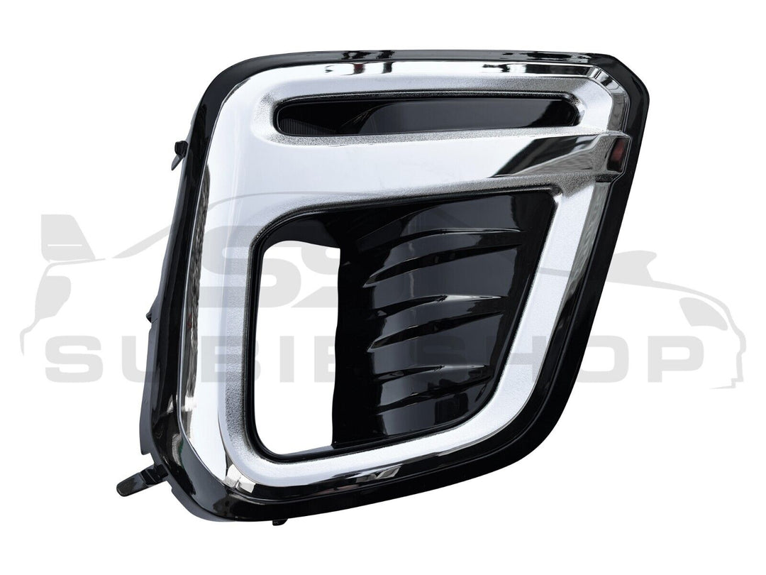 Front Bumper Bar Chrome Fog Light Cover For 18 - 21 Subaru Forester SK Right RH