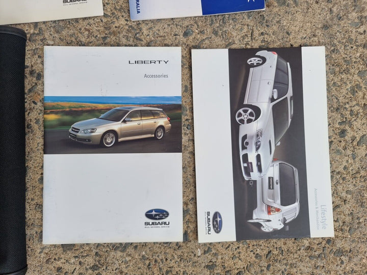 Subaru Liberty GT Turbo GEN 4 03 -06 History Log Book Wallet Brochures