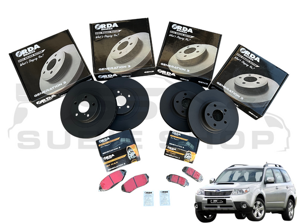 Subaru forester brake pads deals and rotors cost