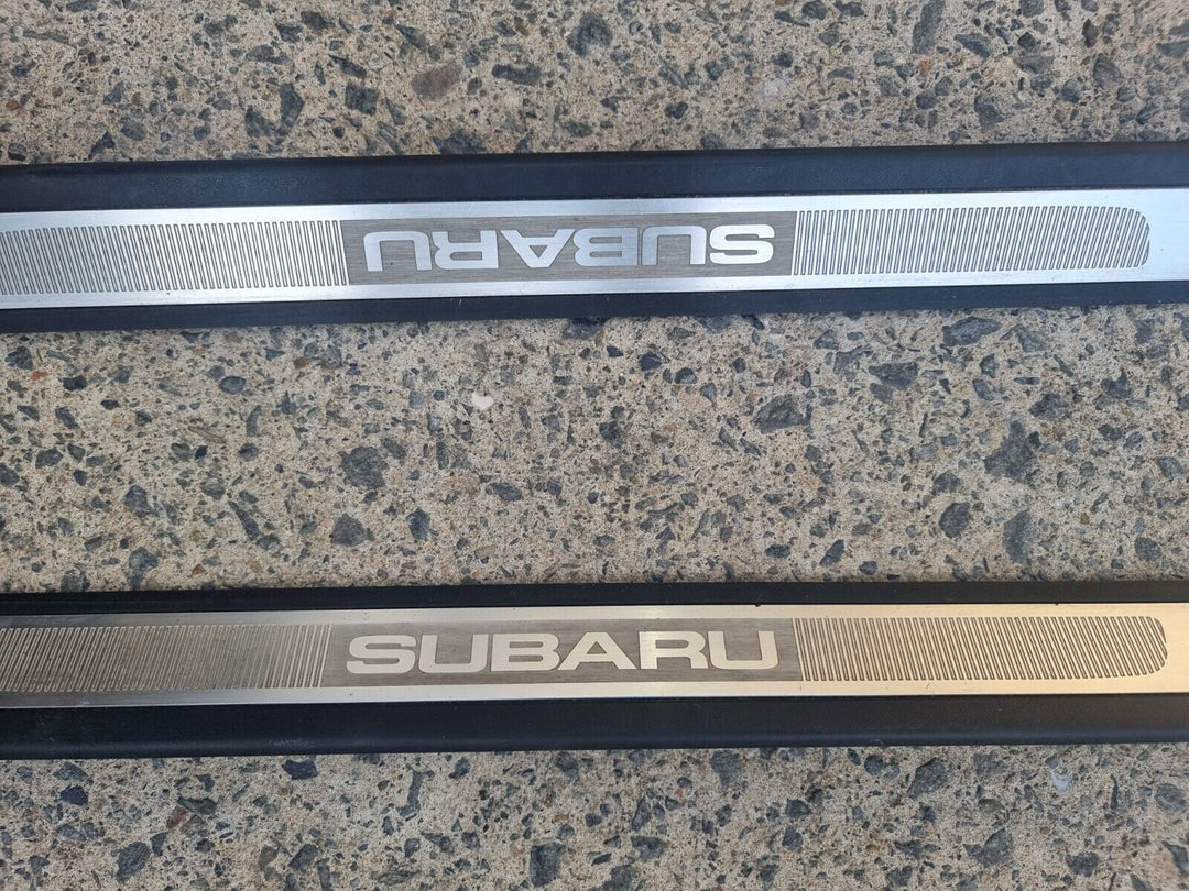 Subaru Liberty Outback 03 - 06 Gen 4 Door Foot Metal Scuff Panel Trim Set of 2