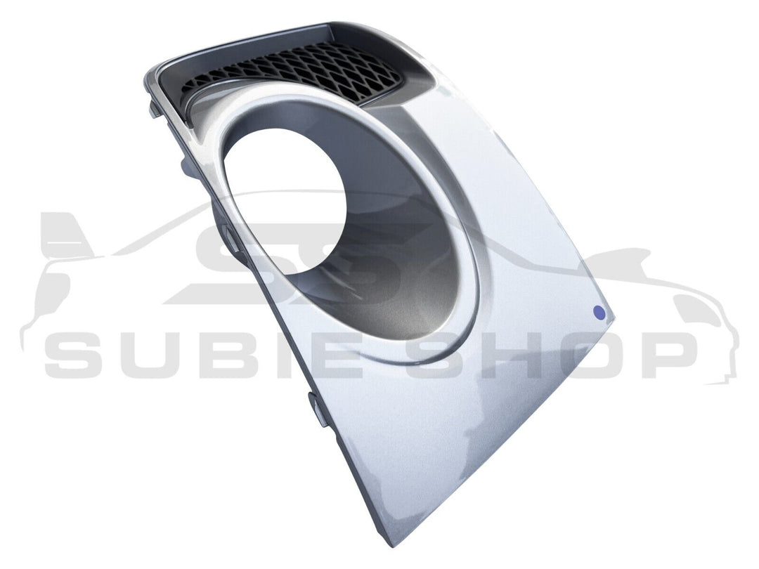 Genuine 11-12 Subaru Impreza WRX STi Fog Light Bezel Cover Surround Silver G1U R