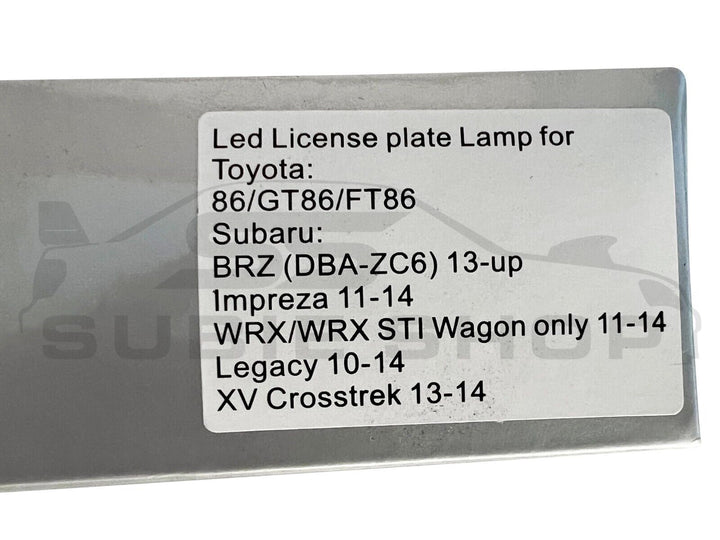 LED Number Plate Replacement Light Kit For Subaru Impreza WRX Forester BRZ XV +