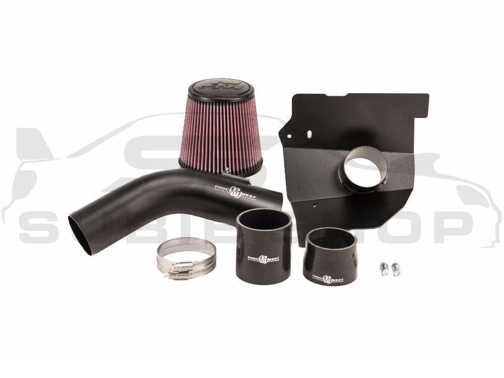 Process West 72mm Cold Air Intake K&N Hi Flow Filter for Subaru WRX & STI 08 -14