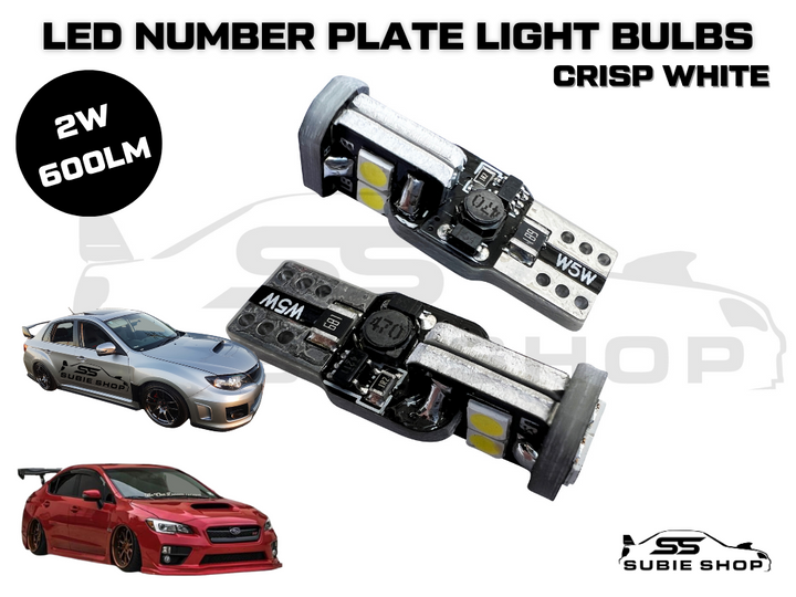 2 X LED Number Plate Light Bulb Lamp Kit For 11 - 19 Subaru Impreza WRX STi WH