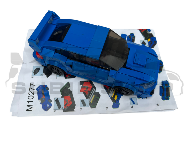 MOC LEGO Car: Subaru WRX STi Championship Rally Model Brick Race Car Toy Build