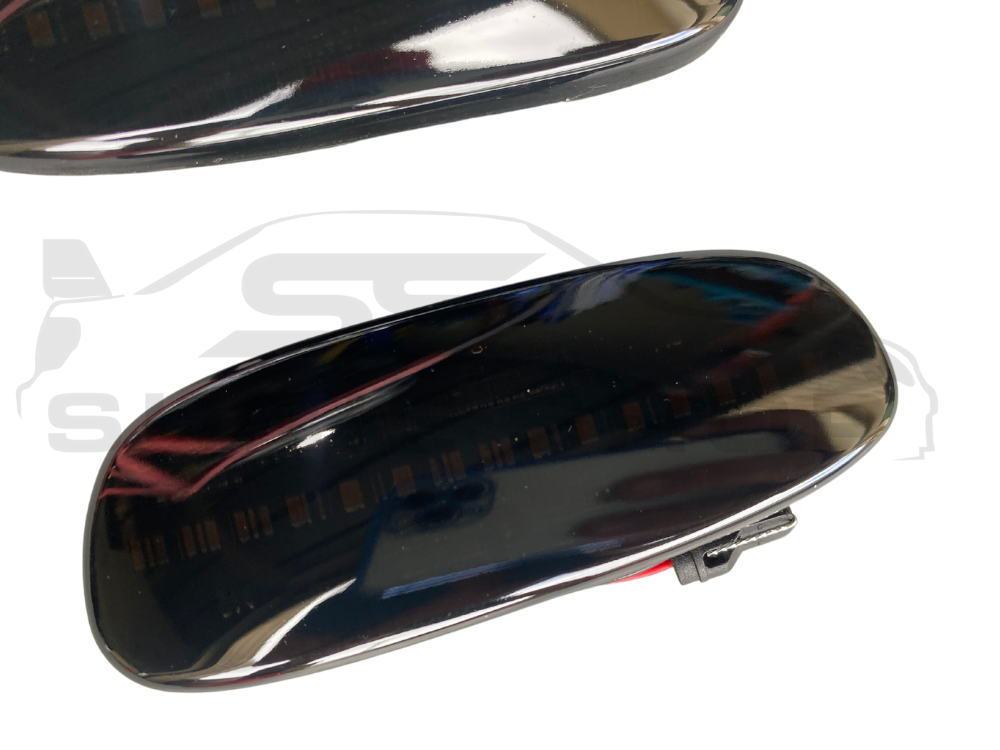 Smoked Black Lens Sequential Fender Side Indicators For 93-01 Subaru Impreza WRX