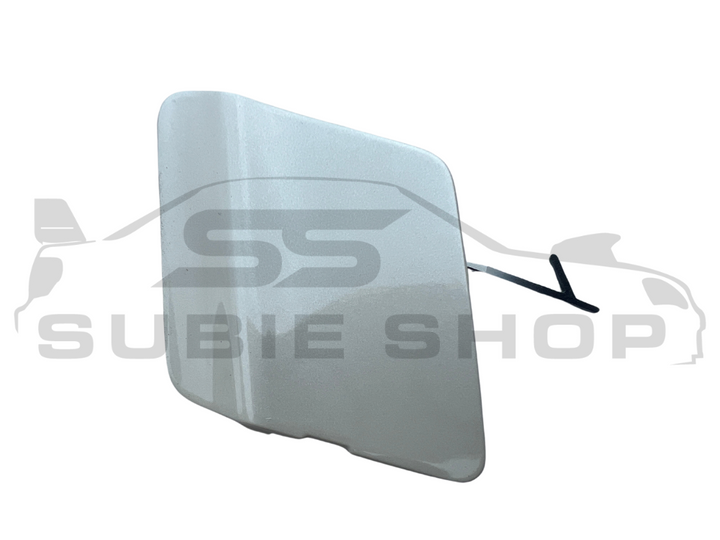 GENUINE Subaru Impreza 11-14 G3 WRX Rear Bumper Bar Tow Hook Cap Cover White 37J