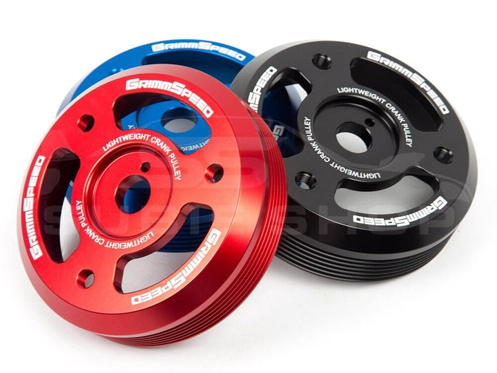 Grimmspeed Lightweight Crank Pulley for Subaru WRX 15+ Forester 13+ BRZ 86 FB FA