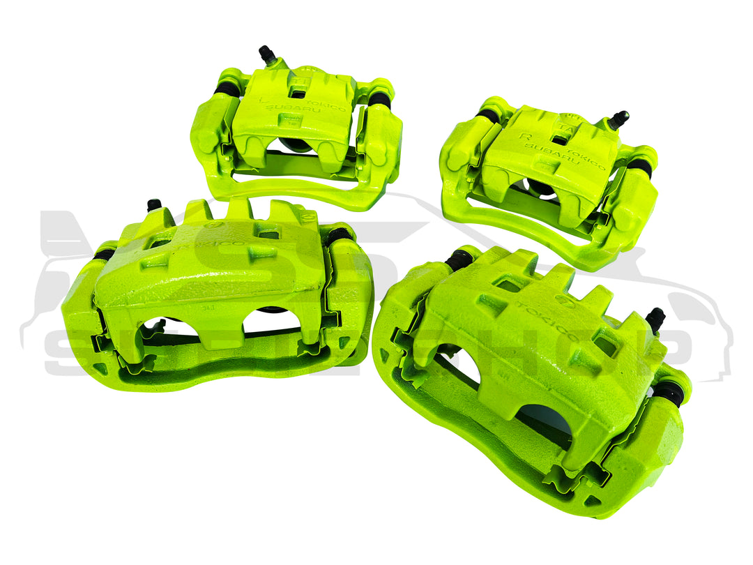 Subaru Impreza RS 08 - 11 GH G3 Painted Fluro Yellow STi Type Brake Calipers Set