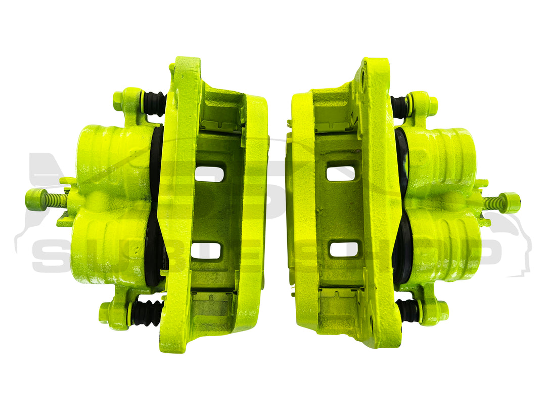 Subaru Impreza RS 08 - 11 GH G3 Painted Fluro Yellow STi Type Brake Calipers Set